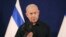 内塔尼亚胡总理在一次记者会上（资料照：2023年10月28日）