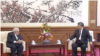 中国国家主席习近平2023年7月20日与到访的美国前白宫国家安全顾问和国务卿亨利·基辛格（Henry Kissinger）会面。（中国官方视频截图）