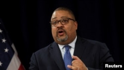 曼哈顿地区检察官阿尔文·布拉格（Alvin Bragg）。（路透社照片）