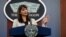 五角大楼副发言人萨布丽娜·辛格(Sabrina Singh)（美国国防部资料照）