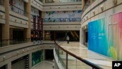 北京一個廢棄的購物中心。（2023年7月27日）