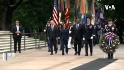 拜登总统到阿灵顿国家公墓参加阵亡将士纪念日活动 