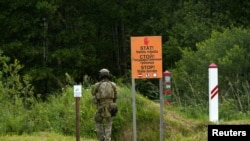 Граница Латвии (архивное фото)