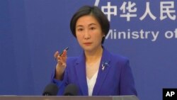 ໂຄສົກກະຊວງການຕ່າງປະເທດຈີນ ທ່ານນາງ ໝາວ ໜິງ.