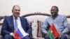 Ministan harkokin wajen kasar Rasha, Sergey Lavrov lokacin ziyararsa Burkina Faso