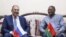 Ministan harkokin wajen kasar Rasha, Sergey Lavrov lokacin ziyararsa Burkina Faso