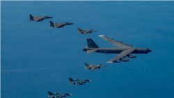 美日韓首次舉行三軍聯合空中演習