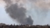 第聂伯罗机场冒起的浓烟。(2022年4月11日)