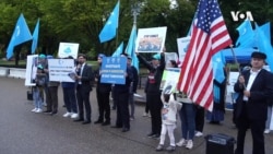 抗议者”十一“白宫前集会 呼应全球30个城市抗议中共人权侵犯