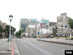 大年初一台北清净街头(美国之音申华拍摄)