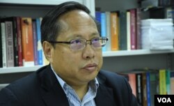 香港支聯會主席何俊仁。（美國之音湯惠芸）