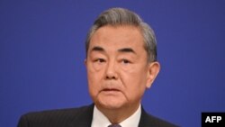 Waziri wa mambo ya nje wa China, Wang Yi akiwa mjini Beijing. March 7, 2025. (Photo by GREG BAKER / AFP)