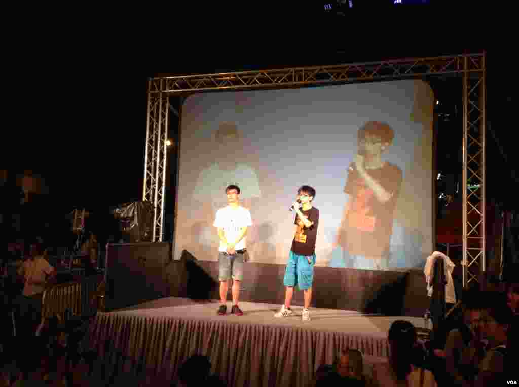 香港七一大遊行現場實拍(美國之音海彥拍攝)