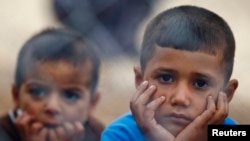 叙利亚库尔德难民儿童