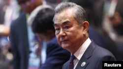 中國外長王毅2024年7月27日在東亞峰會上。