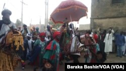 Sarkin Kano Muhammadu Sanusi Na Biyu Da Ayarinsa Ranar Juma'a A Kano.