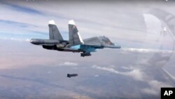 俄羅斯戰機空襲敘利亞