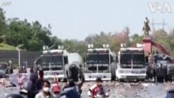 'Yan Sandan Myanmar Sun Yi Dirar Mikiya Kan Masu Zanga-Zanga Inda Akalla Mutum Biyu Suka Ji Mummunan Rauni