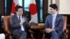 2019年4月28日，日本首相安倍晋三在渥太华与加拿大总理特鲁多举行会谈