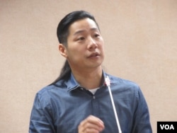 台湾在野党时代力量立委林昶佐（美国之音张永泰拍摄）
