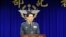 台湾国防部发言人罗绍和少将（美国之音杨明拍摄）