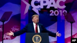 特朗普總統2019年3月2日出席美國保守政治行動大會上發表演說