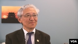 新當選為美國國籍宗教自由委員會主席的丹增多吉博士接受美國之音採訪。(2018年6月13日) 