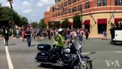 维吉尼亚夏洛茨维尔市中心游行