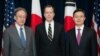 美日韩三方会晤(来源：美国国务院)
