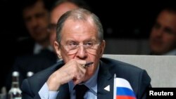 俄罗斯外长拉夫罗夫3月24日在海牙