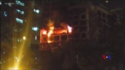 2018-12-28 美國之音視頻新聞: 孟買住宅大樓大火造成5人喪生