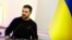 乌克兰总统泽连斯基在基辅。（2024年11月19日）
