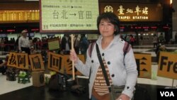 救扁义勇军组织者之一张良慈(美国之音申华拍摄)