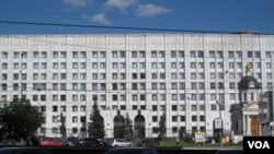 俄罗斯国防部大楼(美国之音白桦拍摄)