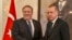 美国国务卿蓬佩奥（左）在安卡拉会晤土耳其总统埃尔多安。（2018年10月17日）
