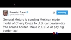 川普威脅對通用汽車海外產的汽車徵收關稅