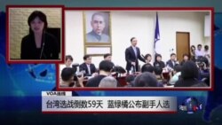 VOA连线：台湾选战倒数59天 蓝绿橘公布副手人选