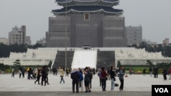 位於台北市中心的中正紀念堂(12月11日拍攝)