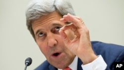 美國國務卿克里(資料圖片)