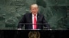 President Donald Trump addresses the 73rd session of the United Nations General Assembly, at U.N. headquarters, Sept. 25, 2018. 