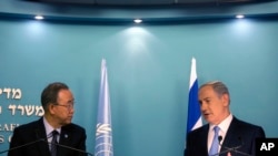 潘基文(左)與內塔尼亞胡(右)