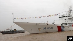 中国海巡01号2013年7月访问缅甸仰光（资料照片）