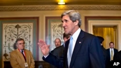 星期二美國參議院外交關係委員會表決通過，批准參議員約翰•克里成為美國下一任國務卿