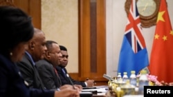 斐濟外交部代表團2019年6月訪問北京（路透社 ）