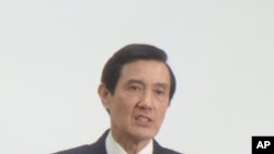 国民党主席马英九呼吁民众踊跃投票