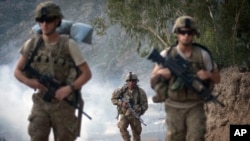 在阿富汗的美軍。