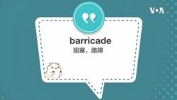 学个词 - barricade