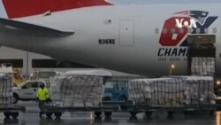 新英格蘭愛國者球隊專機從中國運回百多萬口罩