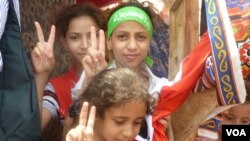 遊行中年輕的穆爾西支持者(2013年7月12日)
