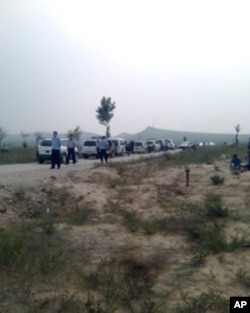 警察来镇压抗议